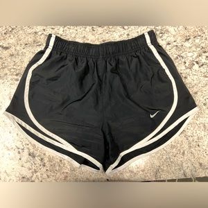 Nike Dry-fit running shorts size small black w/ white